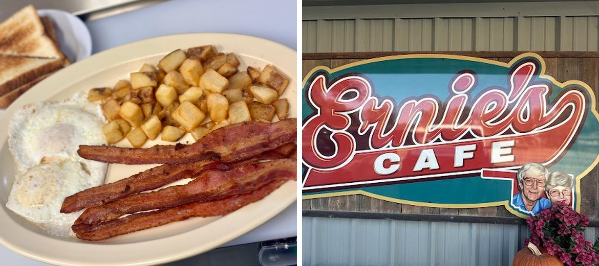 Ernie's Cafe Menu